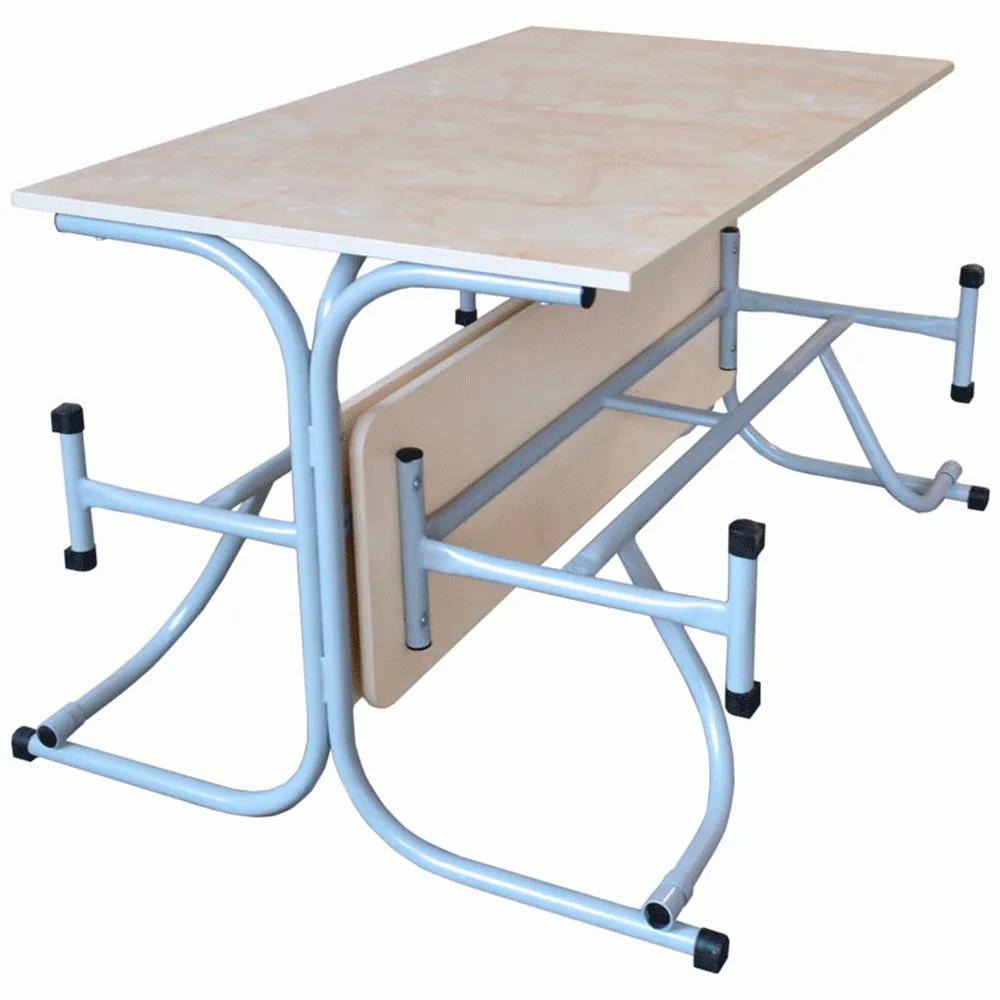 Стіл для їдальні з розкладними лавами (80635) БРІК